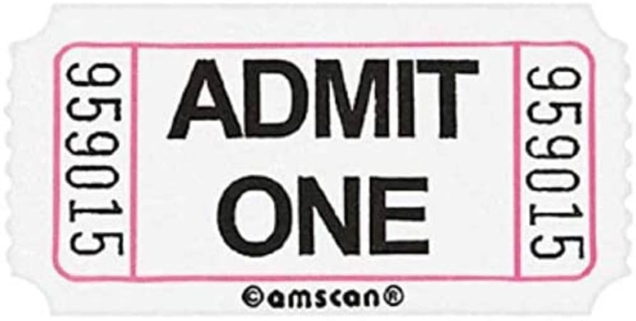 Amazon.co.jp: Amscan 341315 ラッフルホワイトAdmit One